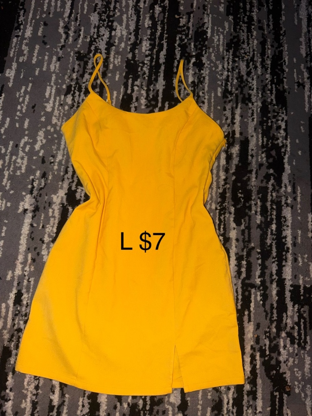 Yellow Spaghetti Strap Mini Dress - Women